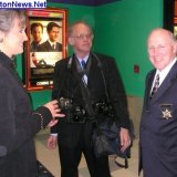 Then Cabell Sheriff Mayor Wolfe, Debbie and photographer Chris Spencer at VIP Party